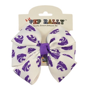 Kansas State University KSU Wildcat Pinwheel Hair-Bow