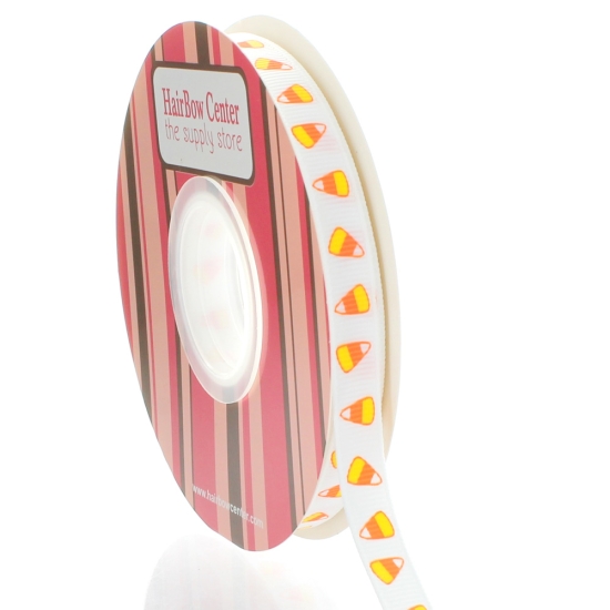 3/8" Candy Corn Grosgrain Ribbon