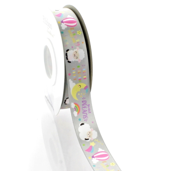 7/8" Goodnight Baby Satin Ribbon