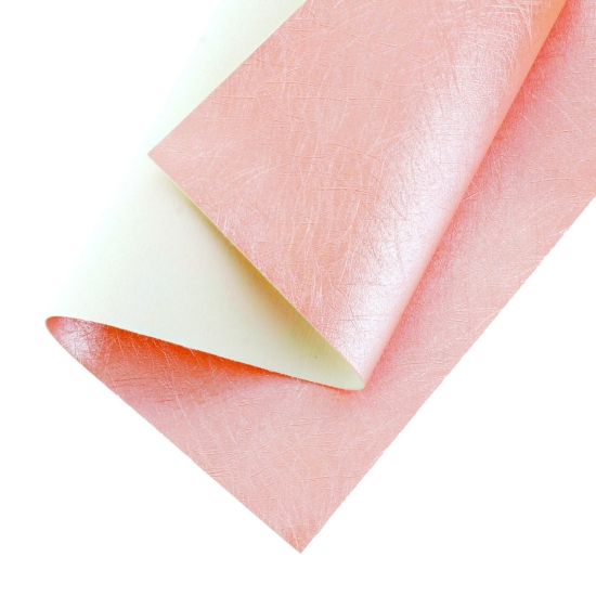 Fiber Texture Faux Leather Felt Sheets Candy Pink