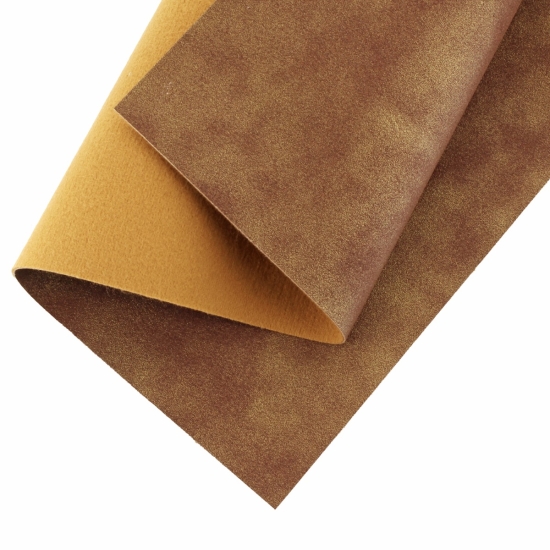 Luster Faux Leather Felt Sheets Bronze