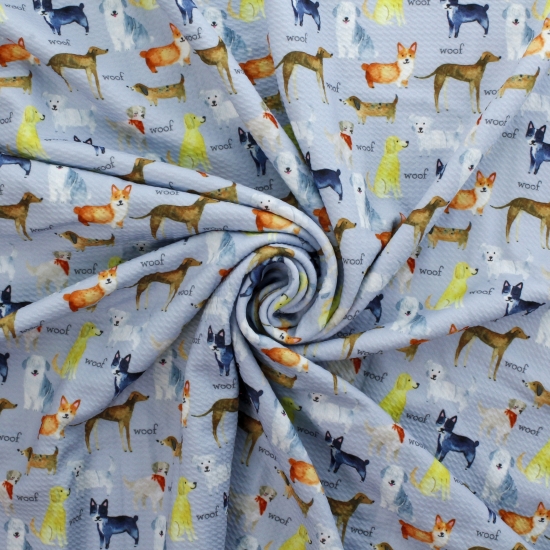 Dogs Bullet Fabric