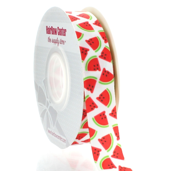 7/8" Watermelon Grosgrain Ribbon