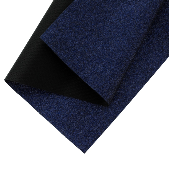 Fine Glitter Fabric Sheet Navy