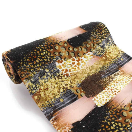 Cheetah Metallic Brush Strokes DBP Fabric