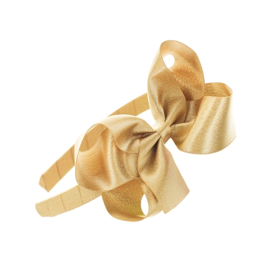 Shimmer Satin Bow Headband Pack - 6pc