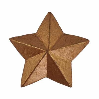 Antique Gold Star Flatback Craft Embellishment