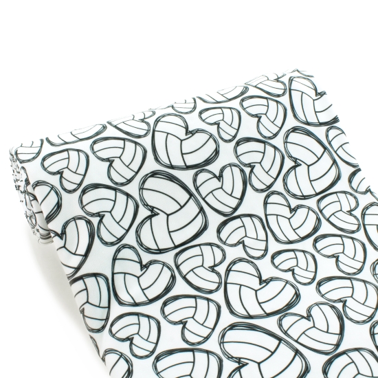 Volleyball Hearts DBP Fabric
