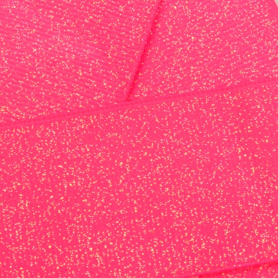 Neon Pink Dazzle Glitter Grosgrain Ribbon 170