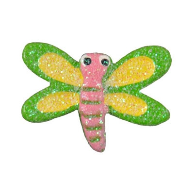 Green Dragonfly Flatback Craft Embellishment