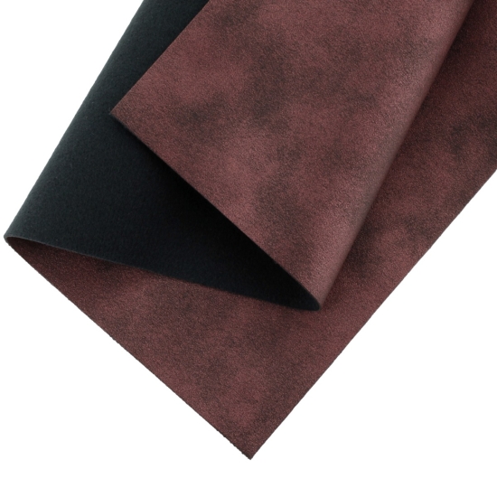 Luster Faux Leather Felt Sheets Burgundy