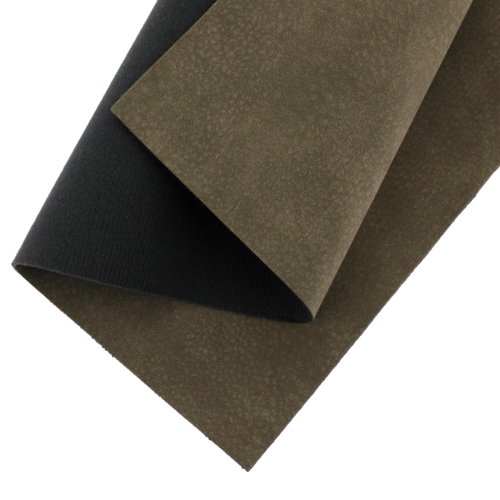 Nubuck Suede Faux Leather Felt Sheets Olive Green