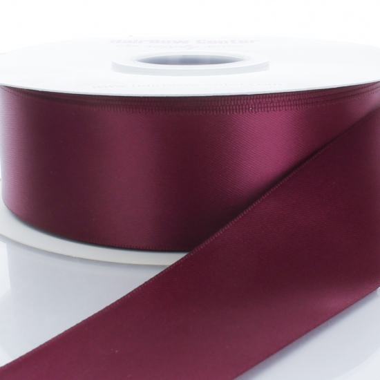 Wine Double Faced Satin Ribbon 275