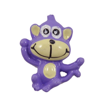 Purple Monkey Flatback Craft Embellishment