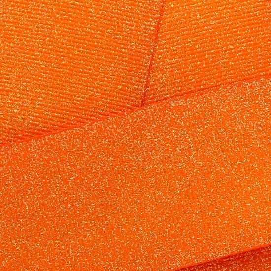 Tangerine Dazzle Glitter Grosgrain Ribbon 668
