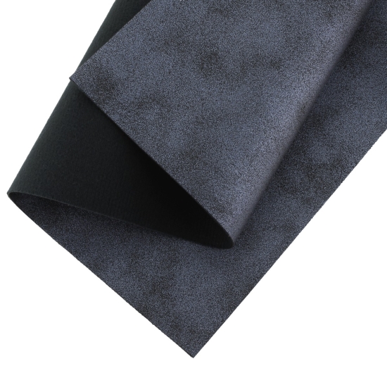 Luster Faux Leather Felt Sheets Antique Blue