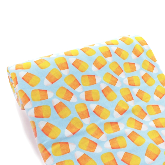 Retro Candy Corn Mineral Blue DBP Fabric