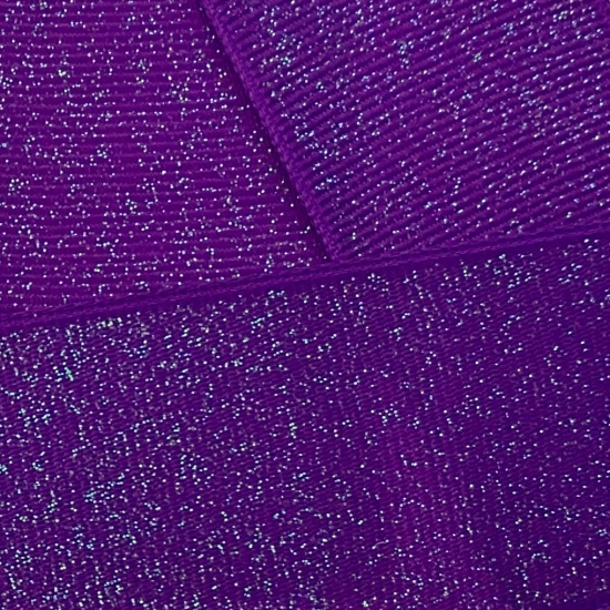 Purple Dazzle Glitter Grosgrain Ribbon 465