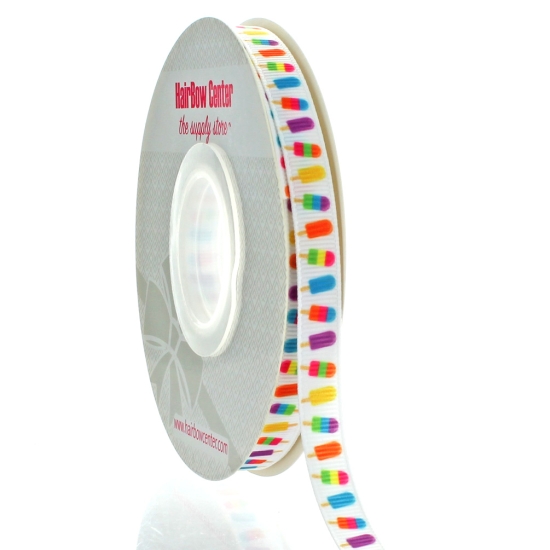 3/8" Popsicles Grosgrain Ribbon