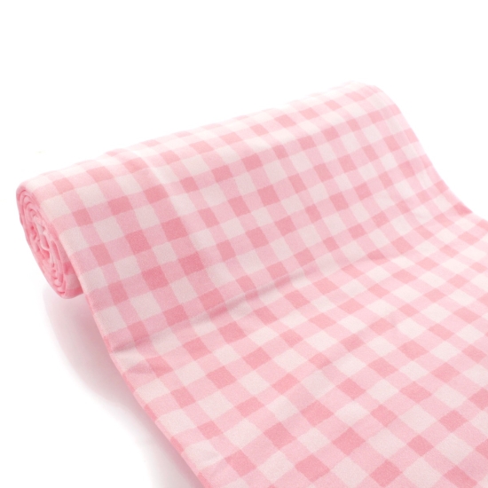 Pink Gingham Plaid DBP Fabric