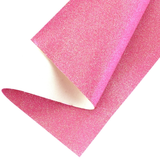 Fine Glitter Canvas Sheet Frosty Hot Pink