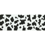 3" Black Cow Grosgrain Ribbon
