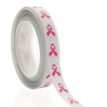 3/8" Cancer Awareness Grosgrain Ribbon