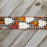 2 1/2" Wired Ribbon Buffalo Plaid Fall Gnomes