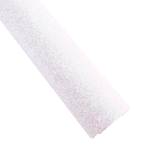 Medium Glitter Fabric Sheet White