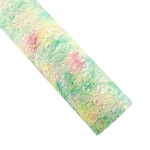 Textured Heart Watercolor Glitter Canvas Sheets Green