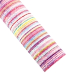 Chunky Glitter Canvas Sheets Pink Candy Stripe