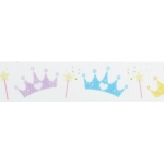 7/8" Multi Princess Tiaras Grosgrain Ribbon