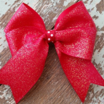 Red Dazzle Glitter Grosgrain Ribbon 250