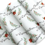 Laurel and Berries Merry Christmas Bullet Fabric