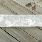 2 1/2" Wired Ribbon Peace Dove White