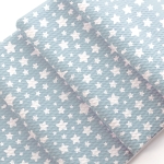 Dusty Blue Ditsy Stars Bullet Fabric