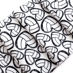 Volleyball Hearts Bullet Fabric
