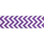 1.5" Purple Chevron ZigZag Grosgrain Ribbon