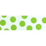 1.5" Large Apple Green Dot Grosgrain Ribbon