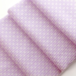 Lavender White Hearts Bullet Fabric