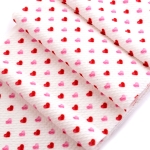 Pink Valentine Hearts Ditsy Bullet Fabric
