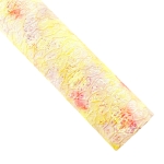 Textured Heart Watercolor Glitter Canvas Sheets Soft Yellow