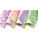 Green on Soft Ombre Tie-Dye Glitter Canvas Sheet