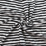 Black Brush Stroke Stripes DBP Fabric