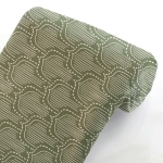 Moss Green Abstract Boho Leaf Bullet Fabric