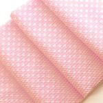 Light Pink White Hearts Bullet Fabric
