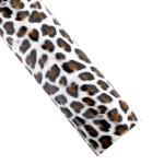 High Gloss Jelly Felt Sheets White Leopard