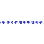 3/8" Royal Blue Paw Grosgrain Ribbon