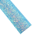 Chunky Glitter Fabric Sheets Iridescent Ocean Blue