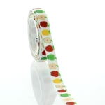 3/8" Fall Apples Grosgrain Ribbon